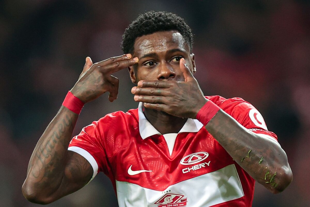 Нападающий московского футбольного клуба "Спартак" Квинси Промес. Фото из интернета.