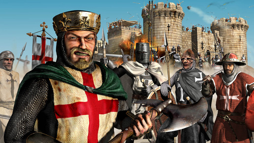 Stronghold Crusader. Первый запуск игры. Первое знакомство с игрой. Стратегия. Симулятор