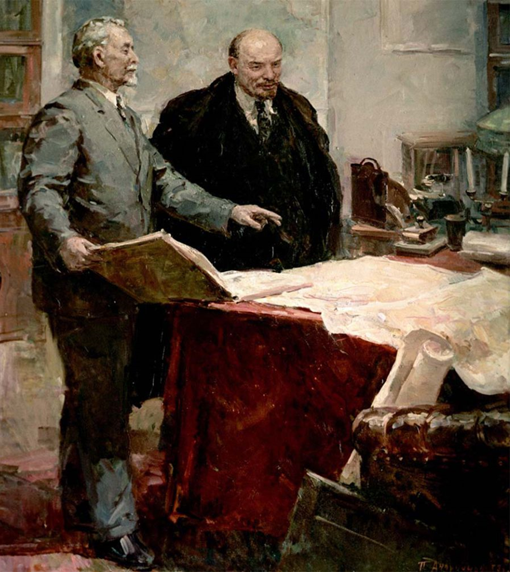 Рис 1. Глеб Кржижановский и Владимир Ленин