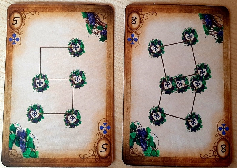 Прямое значение Пятёрки и Восьмёрки масти Вини