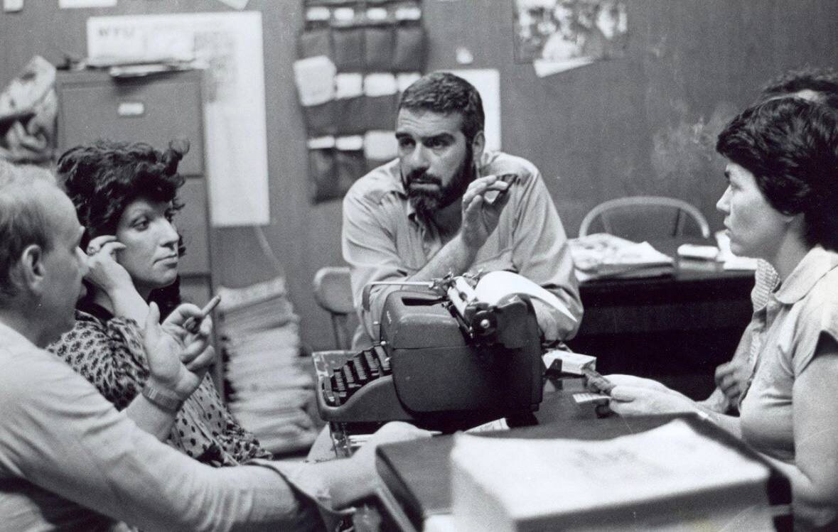 В редакции «Нового американца». Нина Аловерт (1980).