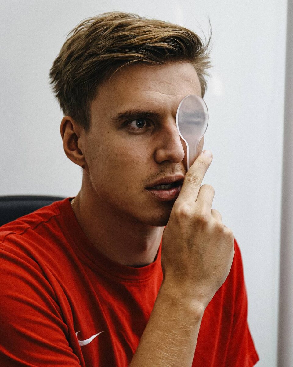 Михаил Игнатов на медосмотре. Фото ФК "Спартак". 