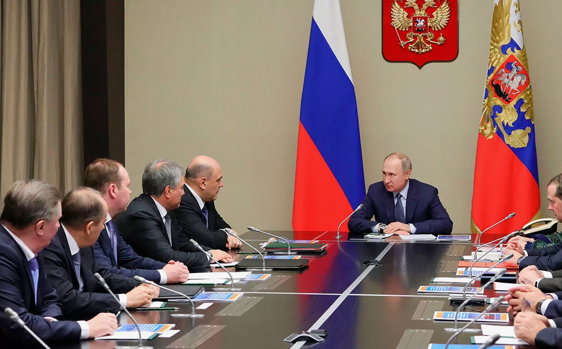 Владимир Путин с правительством