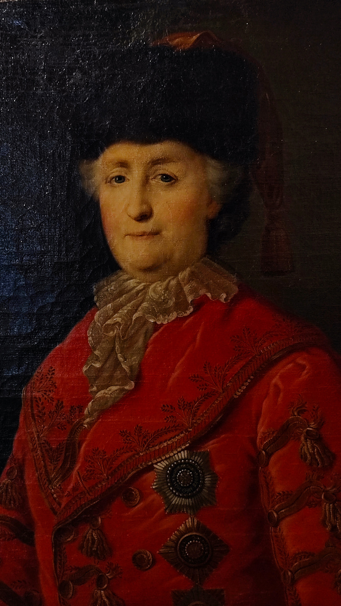 Портрет Екатерины II в дорожном костюме. Вторая половина XVIII века. 