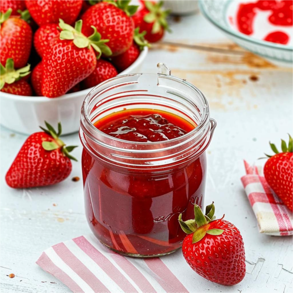 клубничное варенье ягодами