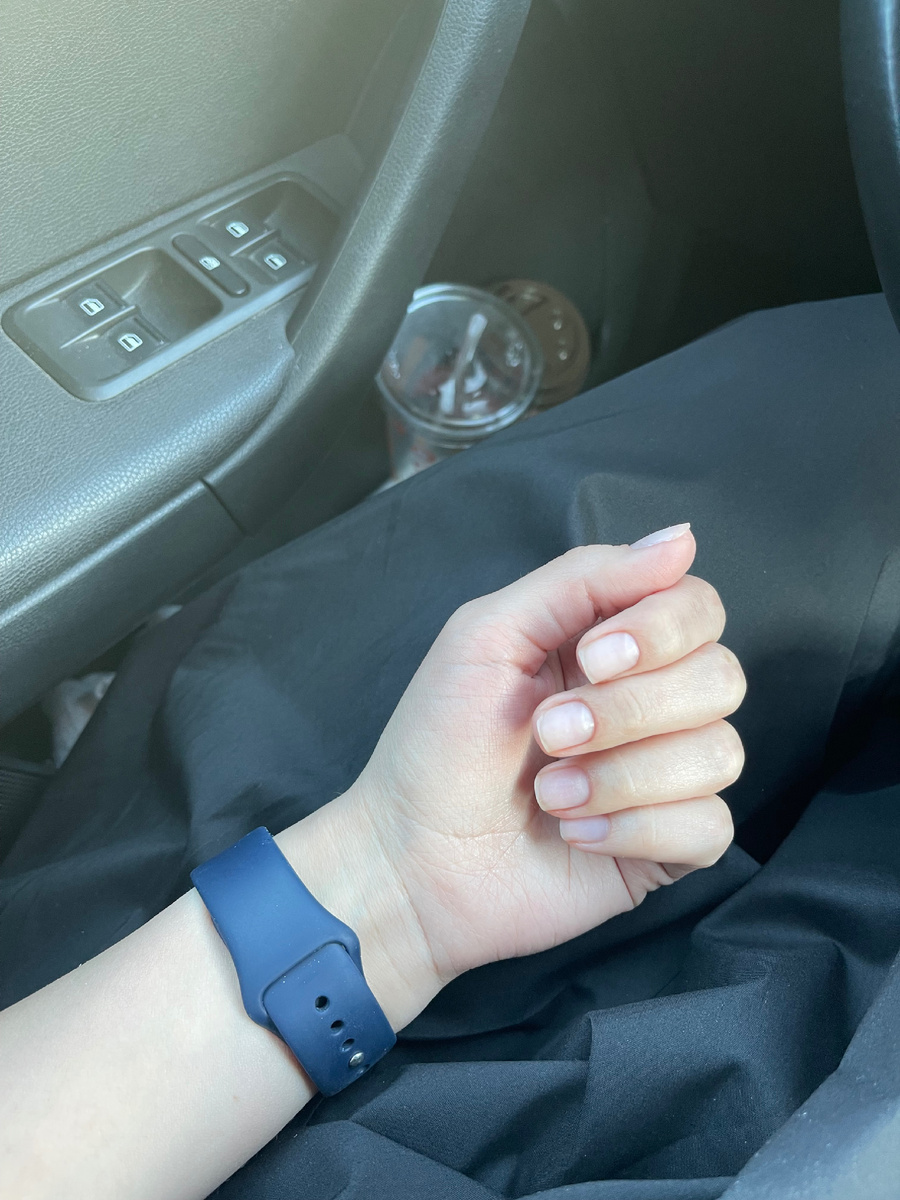 мои короткие ногти ☺️ я скучала