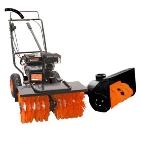 Снегоуборочная щетка и снегоуборщик