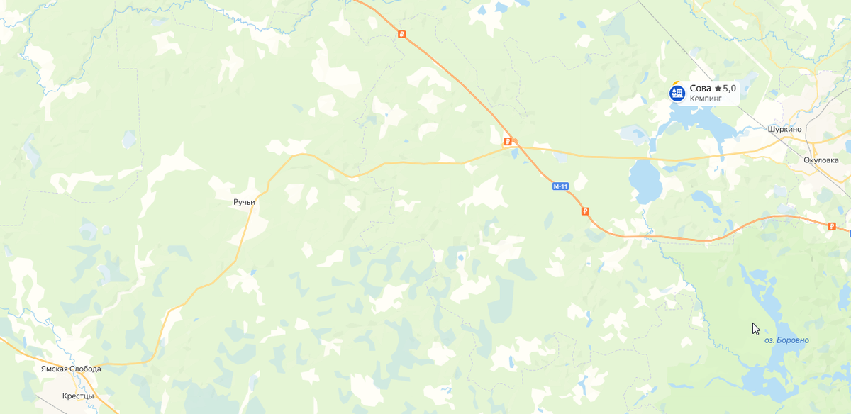 17 км от развязки с М11