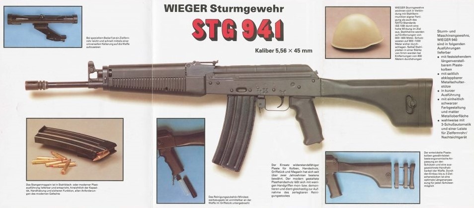 Автомат Wieger 941. Плакат.