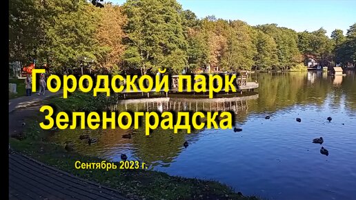 Городской парк Зеленоградска. Сентябрь 2023 г.