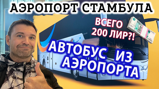 ЗА 200 лир из Аэропорта Стамбула на Автобусе до Центра Стамбула и Метро Таксим?