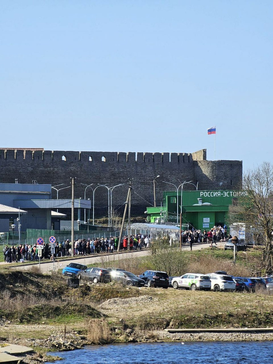 © t.me / Граница Нарва-Ивангород ЧАТ / Alevtina Galaktionova