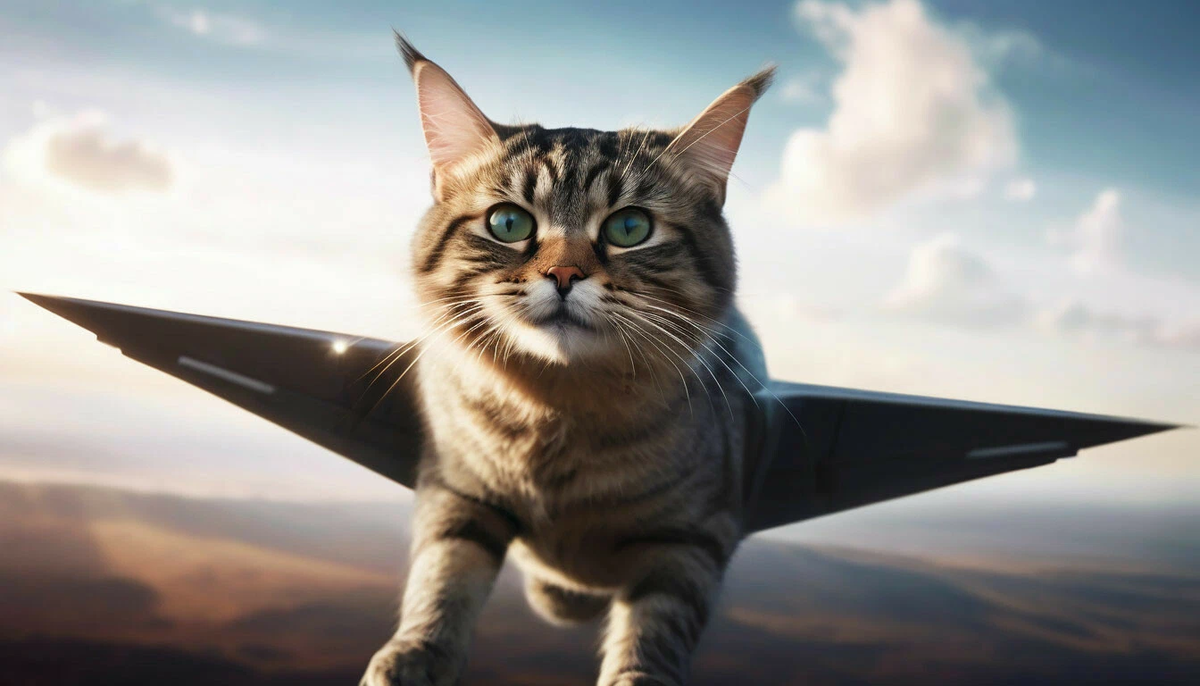 Кошка и самолёт