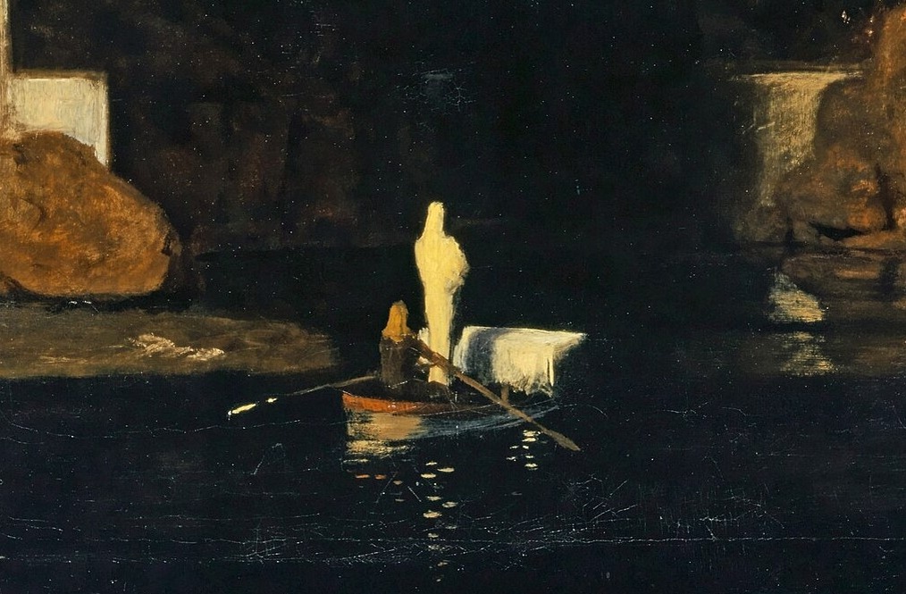 Деталь картины Остров мёртвых, 1880 г.