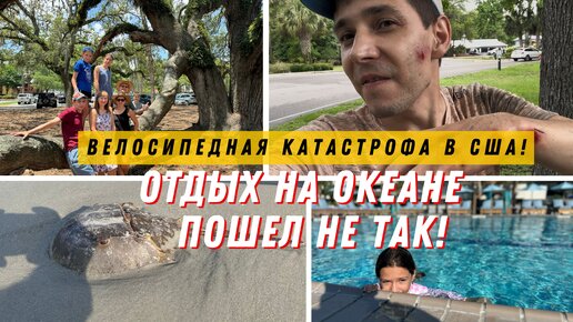 Жизнь в Америке – Травмы на Велосипеде, Атлантический Океан и Крокодил на Ужин! Влог США