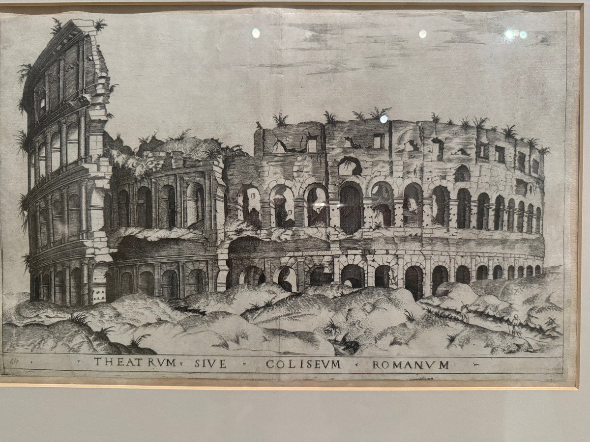 Анонимный гравер Римский театр, или Колизей 1542-1553 (?)
Лист из сборника «Зерцало римского великолепия» (Speculum Romanae magnificentiae)
Резец
Собрание М.Б. Атаянца