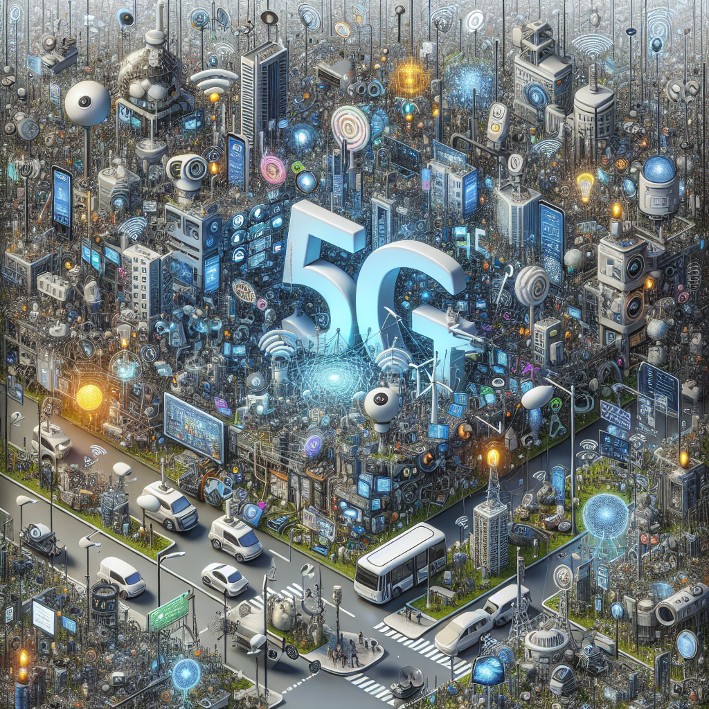 Устройства IoT, подключенные через 5G, умные датчики, камеры видеонаблюдения, системы освещения.