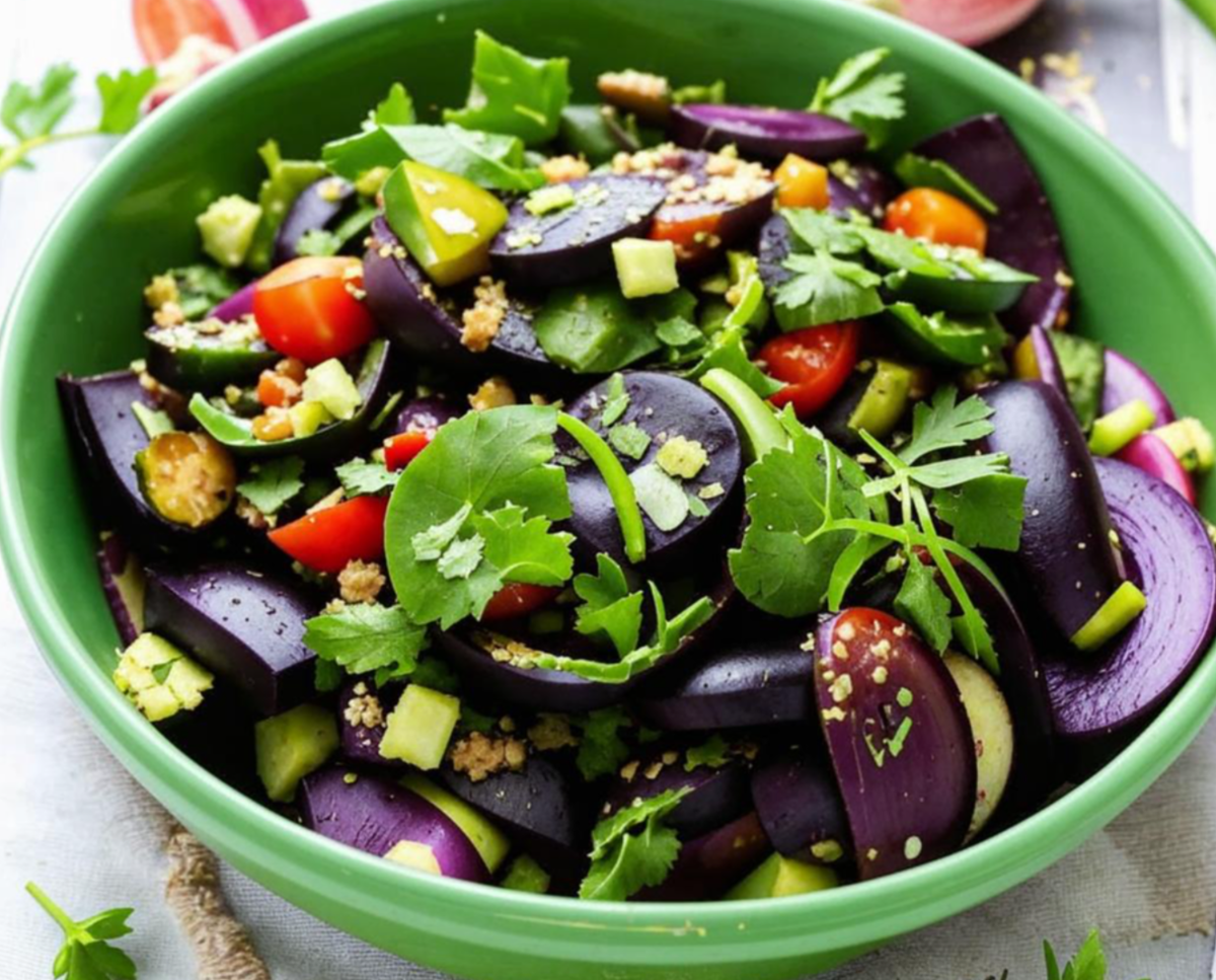 салат +с баклажанами