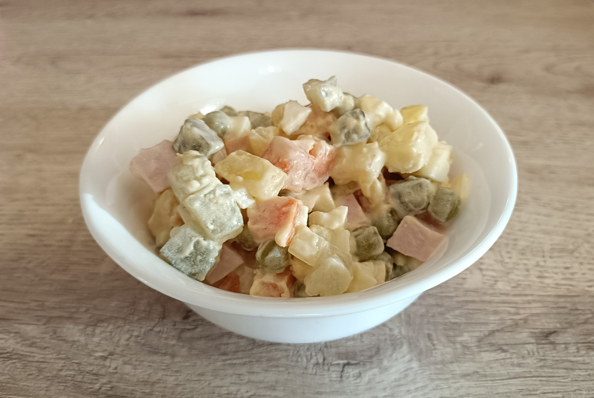 Салат Оливье. Фото автора 