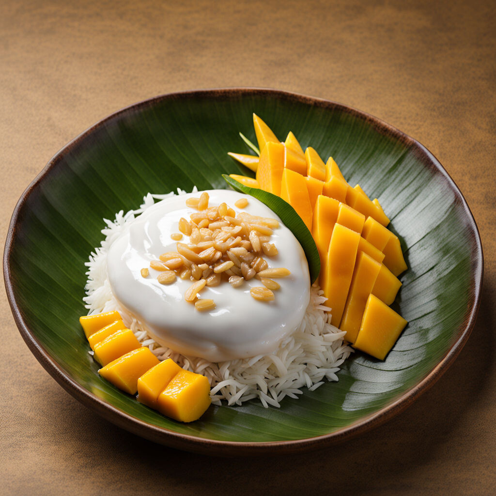 3. <b>Манго</b> с клейким <b>рисом</b> (<b>Mango</b> Sticky <b>Rice</b>) .