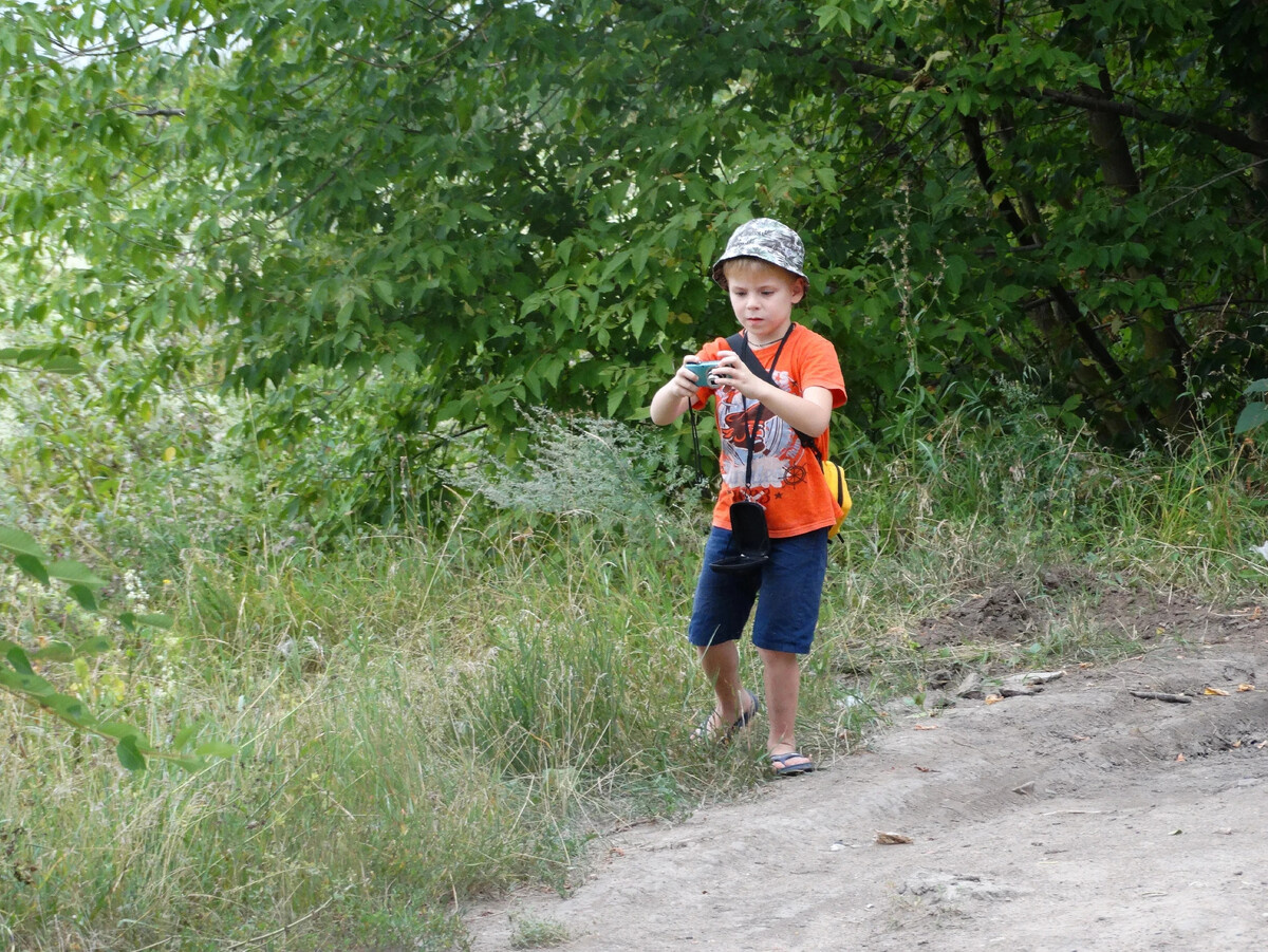 Профессиональный фотограф на работе)