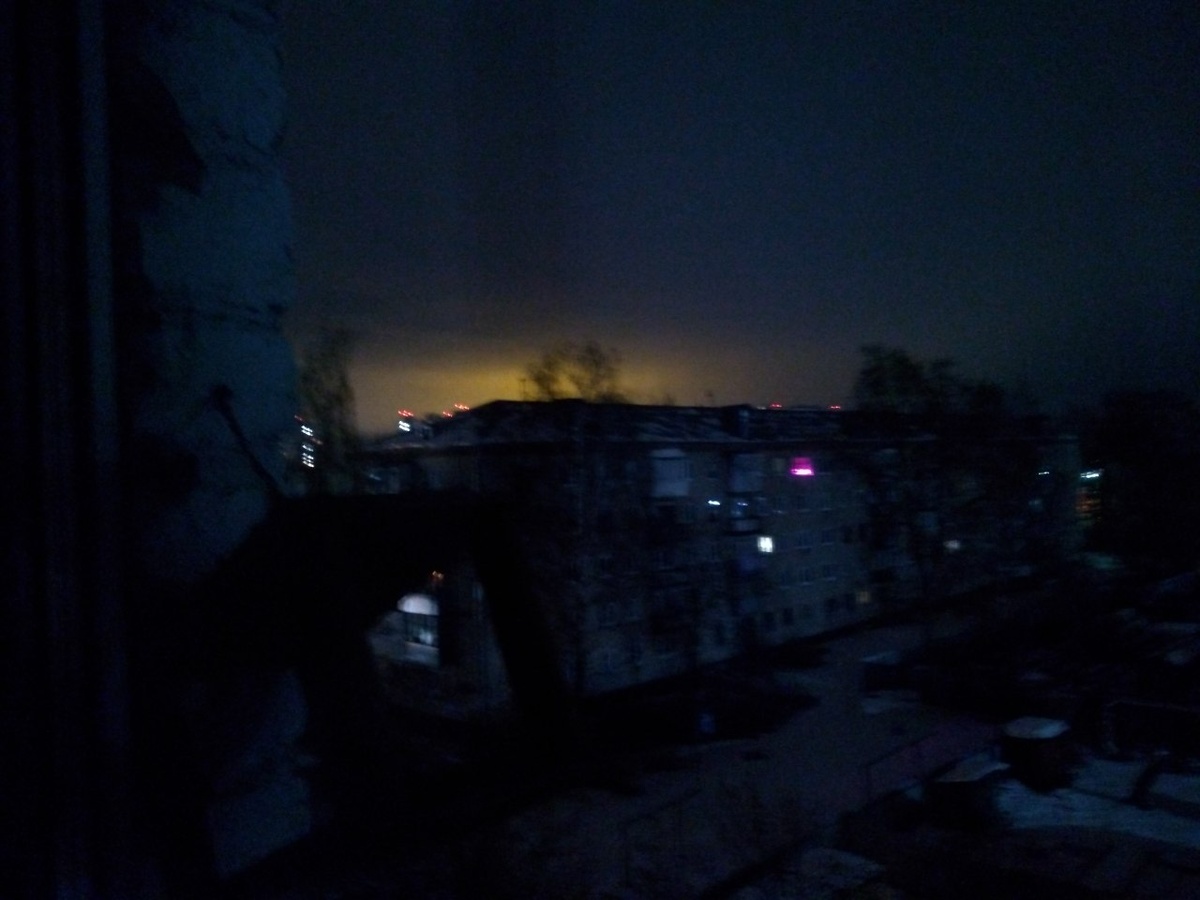 Световое загрязнение над Москвой 15.08.2021 года.