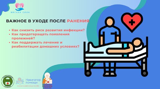 Важно в уходе после ранения