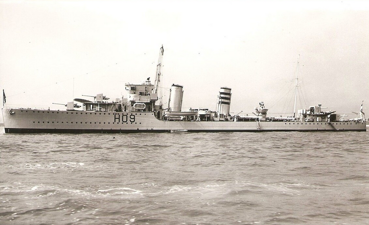 Эсминец «Акаста» на Средиземном море, 1935 год