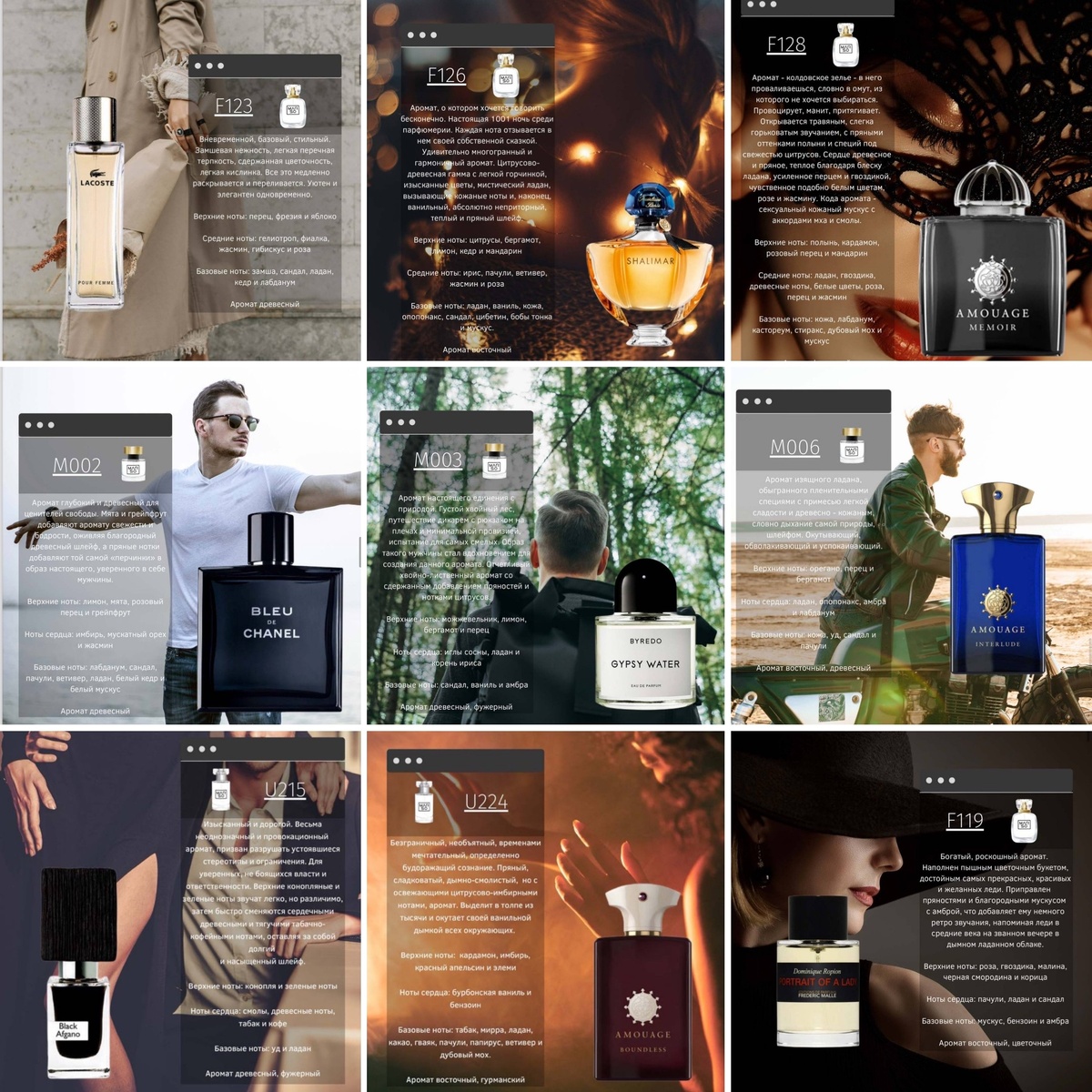 Ароматы MARSO по мотивам известных брендов с ладаном