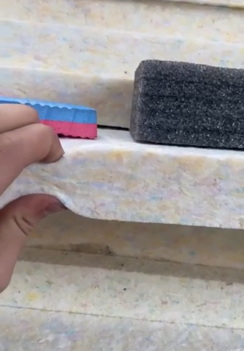 Так выглядит структура мата из ПВВ