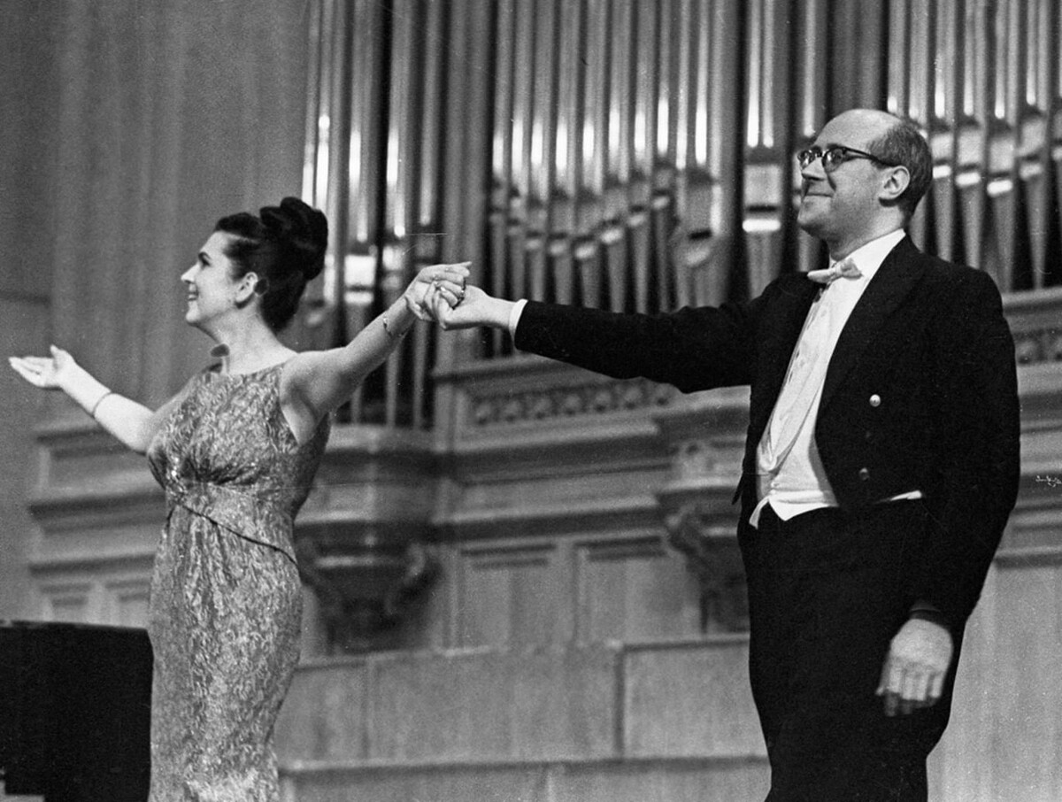 Галина Вишневская и Мстислав Ростропович. Фото из семейного архива. 