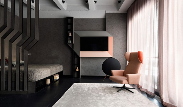 Ассиметричный дизайн в интерьере