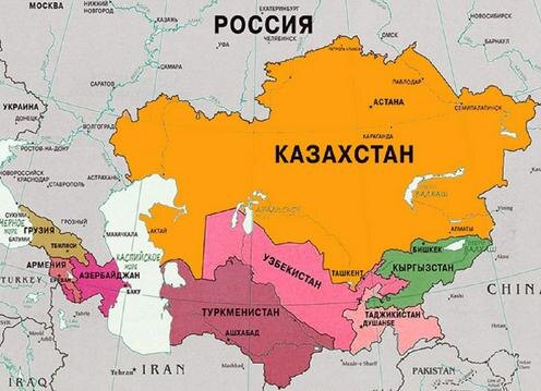 Карта Казахстана. Фото с сайта ynavigator.ru