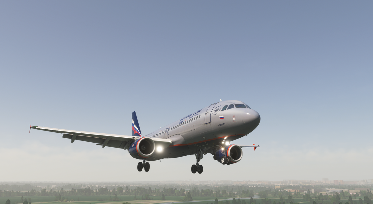 Airbus A320 от Fenix Simulations в ливрее авикомпании Аэрофлот.