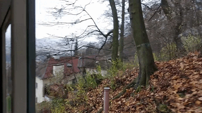 Фуникулер - станция Небозизек. Прага