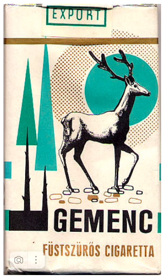 "Gemenc". Венгрия, 1970-е годы. 12 штук с фильтром в мягкой упаковке. Цена (была) 4,20 форинта. Производитель: "Bulgartabac". Владелец торговой марки: "Bulgartabac".