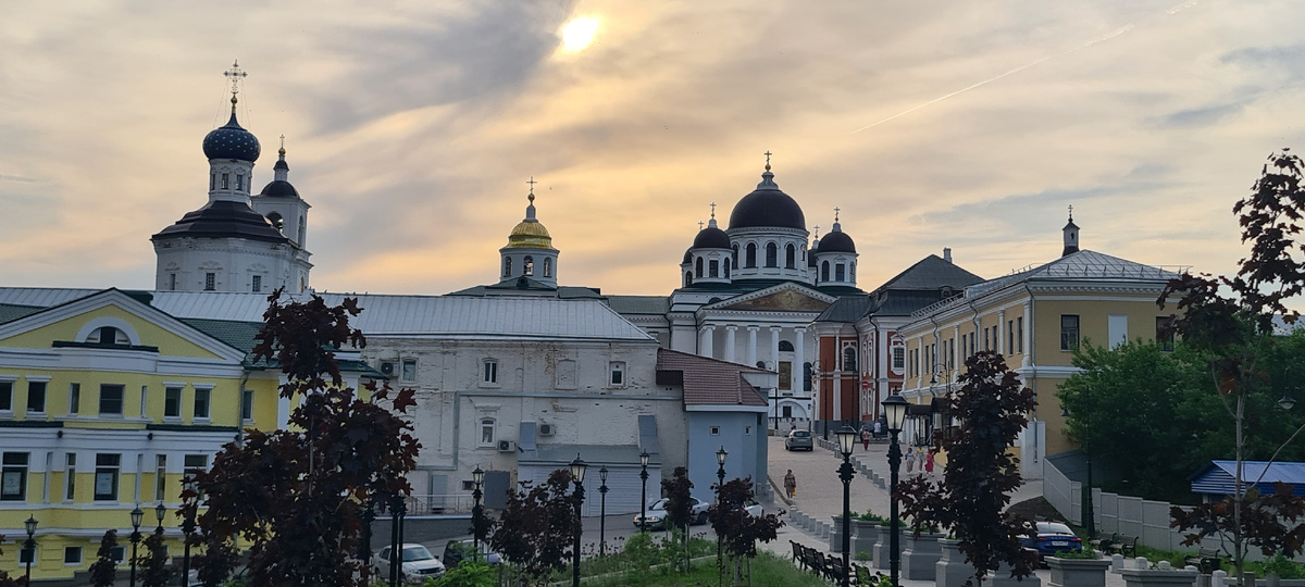 Вид на Соборную площадь Арзамаса со стороны ул. Мучной ряд