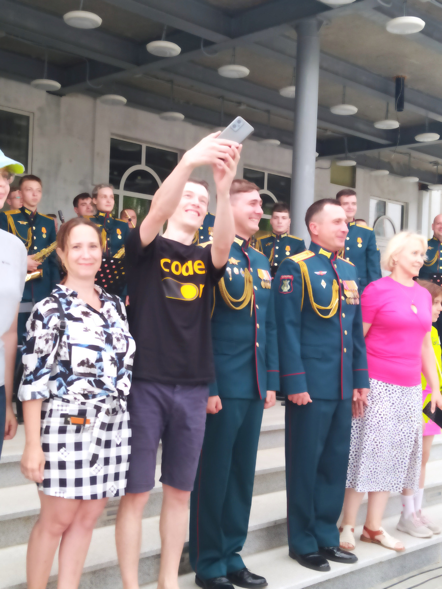 фото со зрителями на память