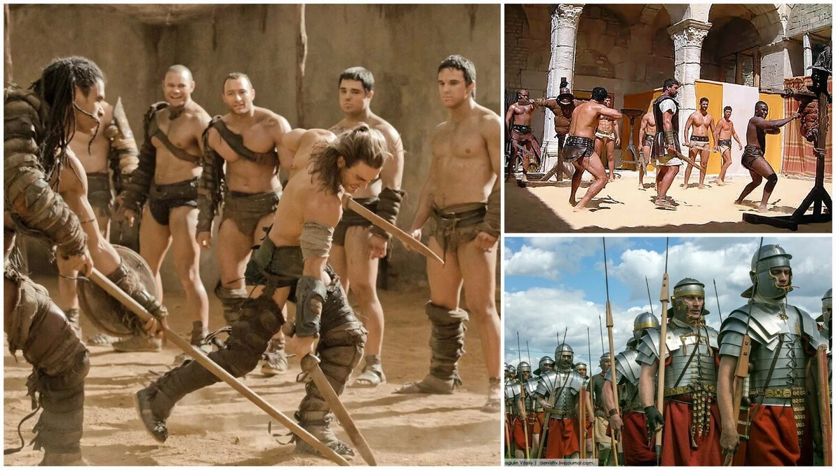 Взять хотя бы тренировки римских легионеров и гладиаторов...