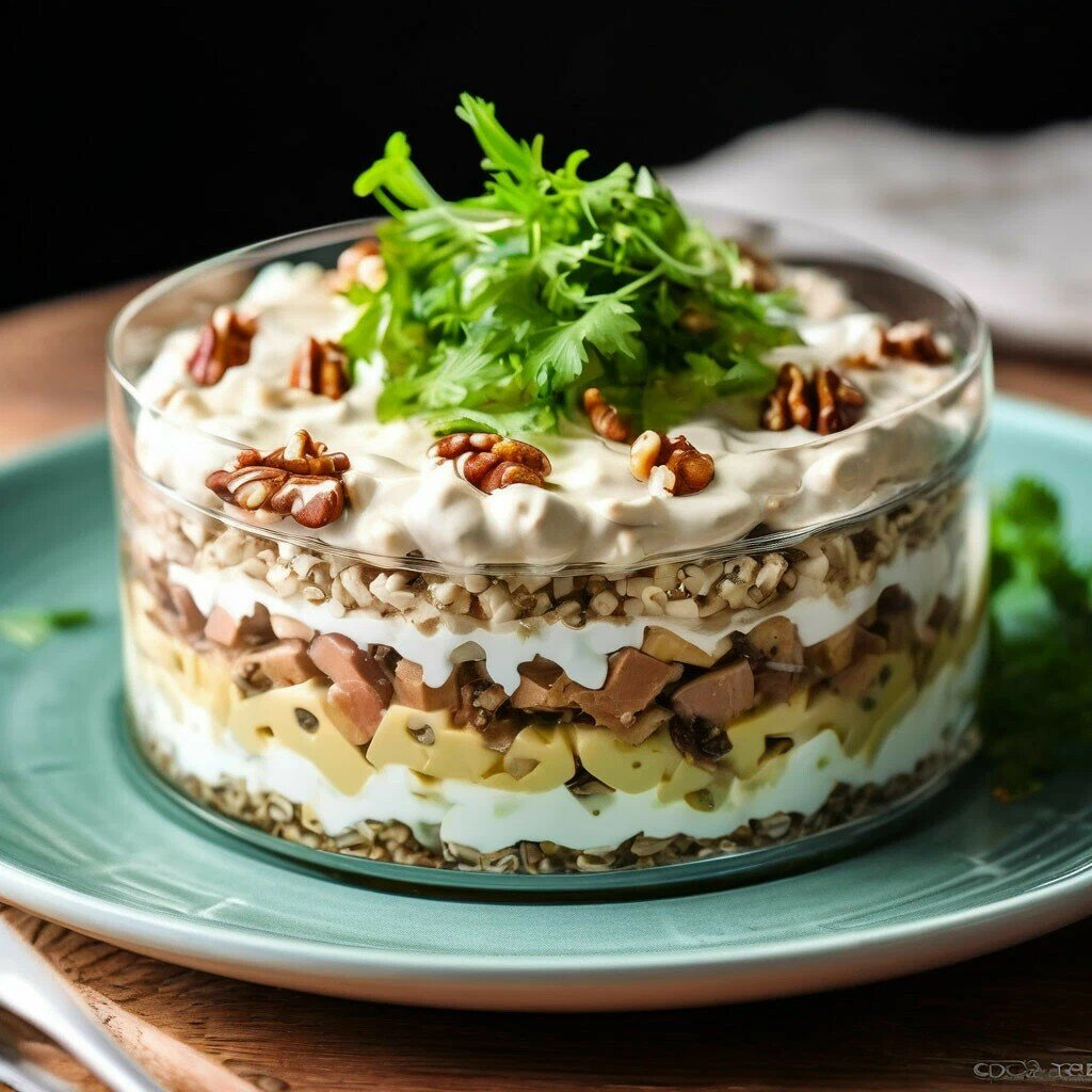 Вариант подачи салата. Фото из открытых источников интернет