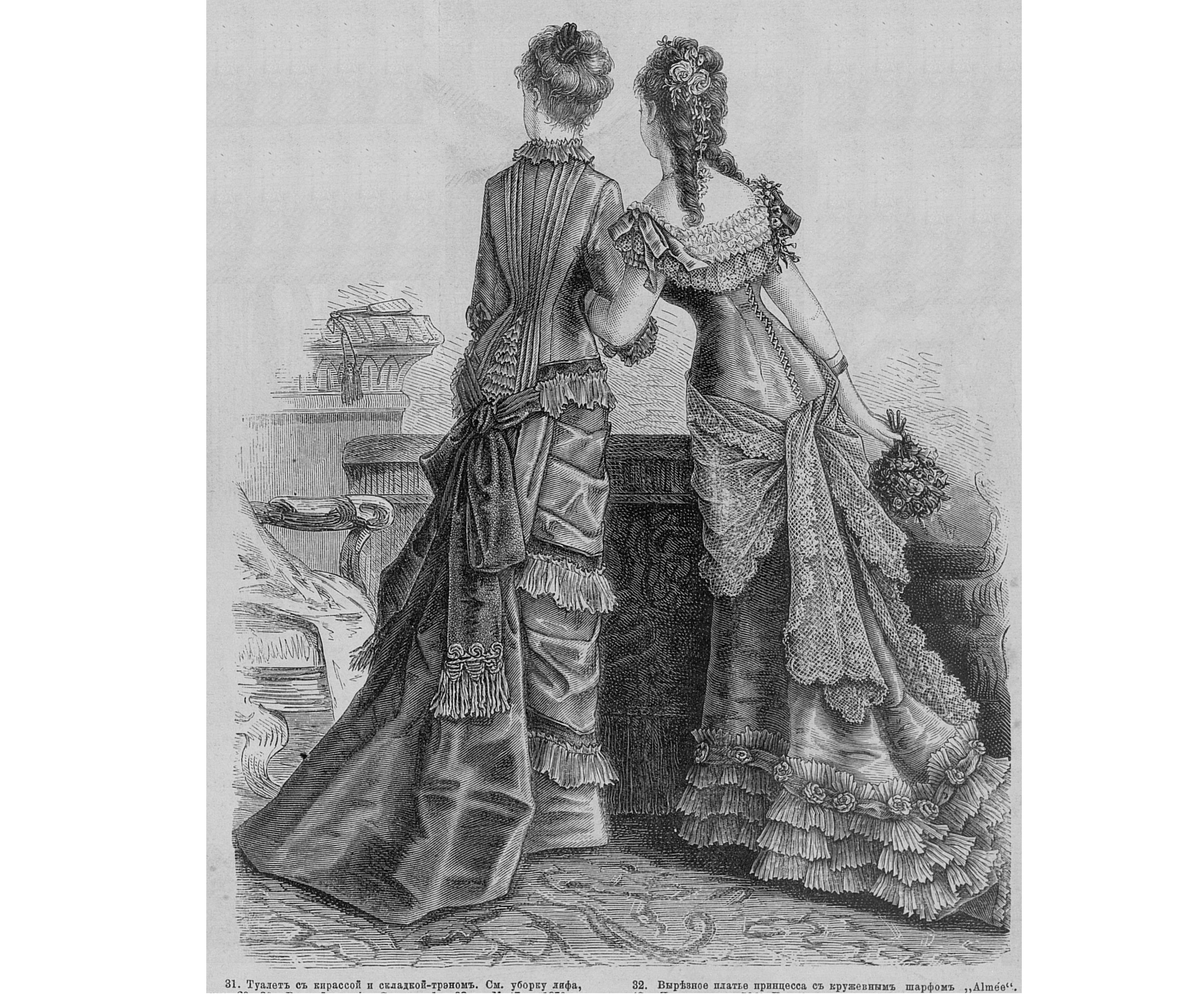 Иллюстрация из журнала "Модный свет", 1878. (с) Из частной коллекции