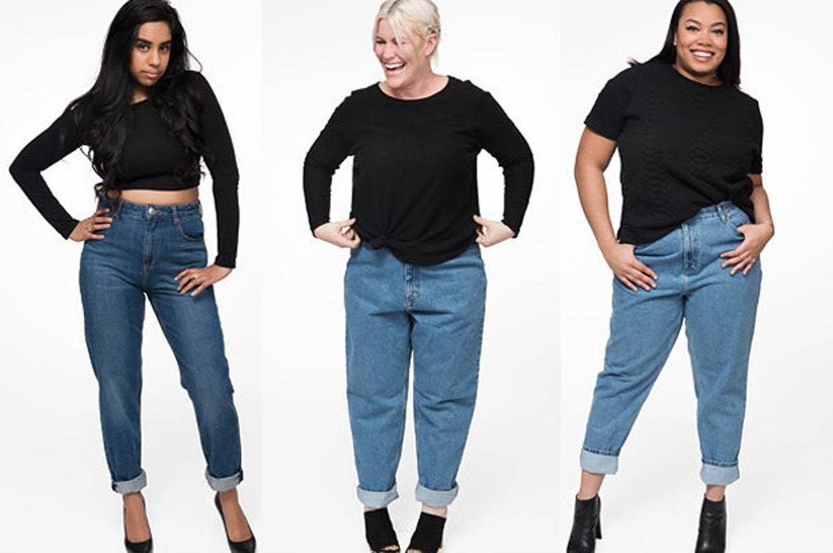 ASOS CURVE Kimmi Shrunken Boyfriend Jean In Mid Blue Wash With Rips at ASOS Late