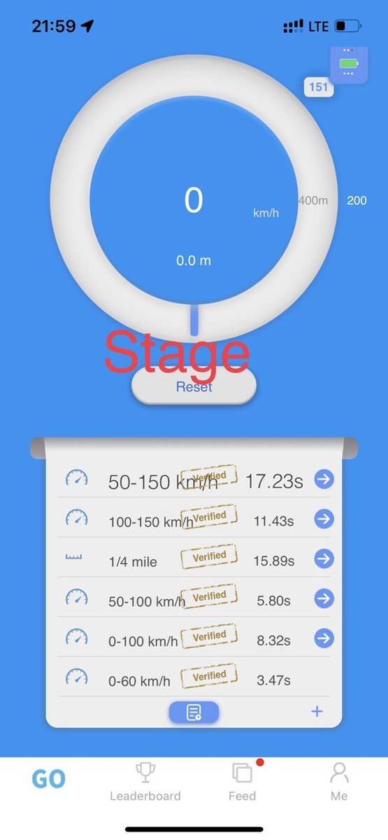 Разгон 0-100 на чипе уровня Stage 1. В машине двое