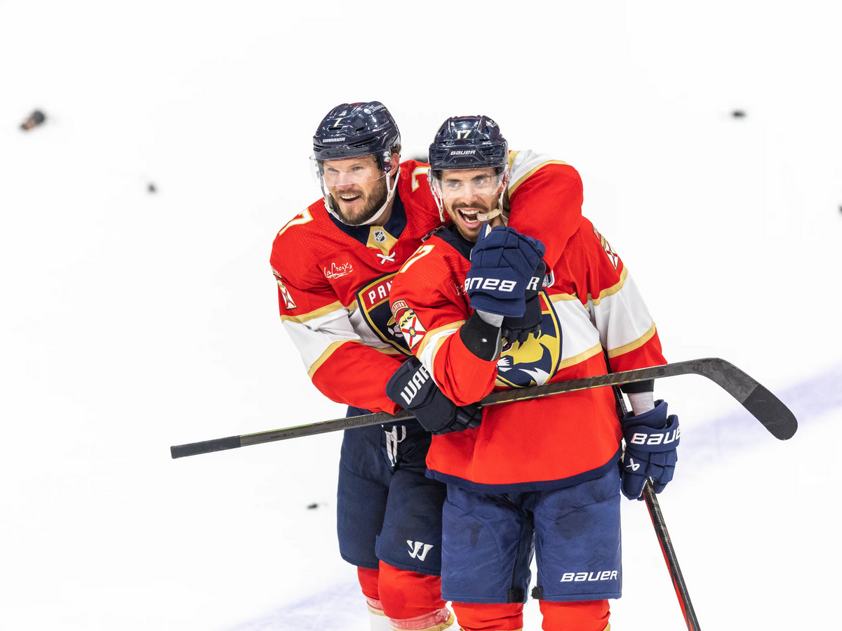    Хоккеист "Флориды Пантерз" Дмитрий Куликов (слева)© Фото : nhl.com/panthers