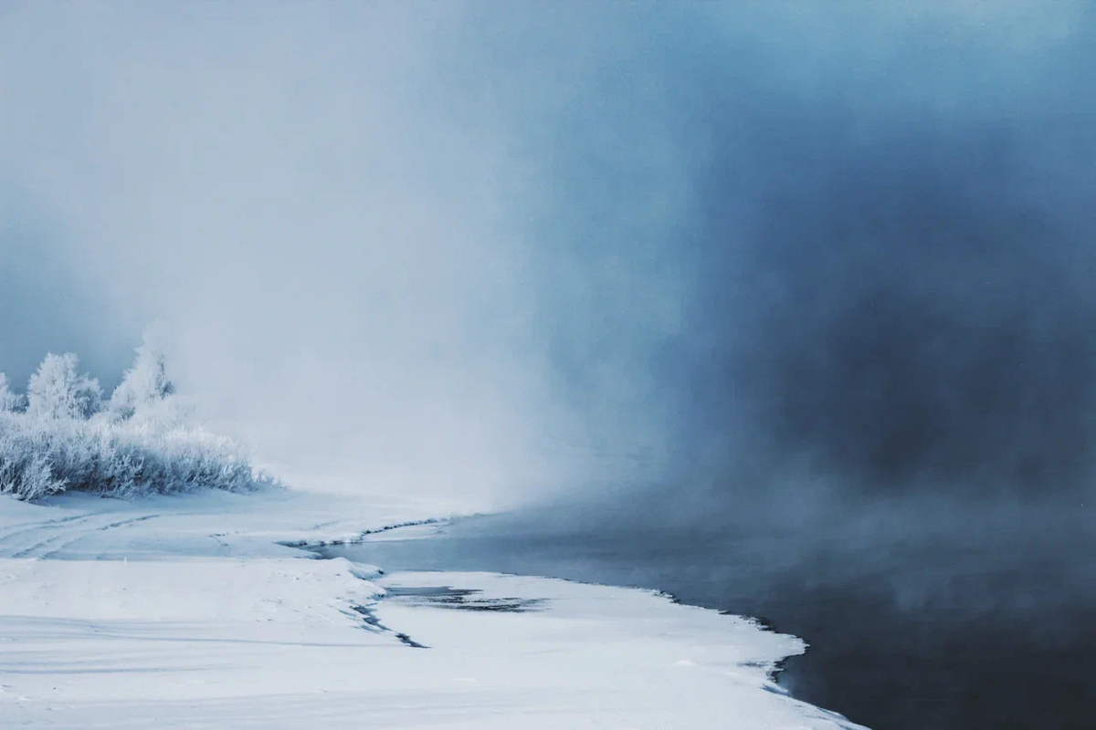 Зимняя Ангара, фото: ГОРСТРОЙ