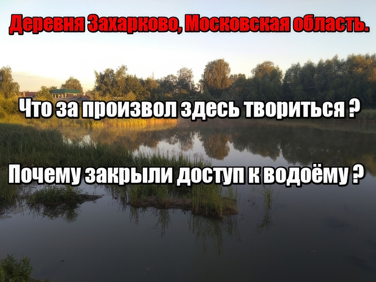 Одно из моих любимых мест для рыбалки это небольшой пруд в деревне Захарково, Московской области. Он конечно не так богат разнообразием рыбы можно поймать только карася, ротан раньше попадался.