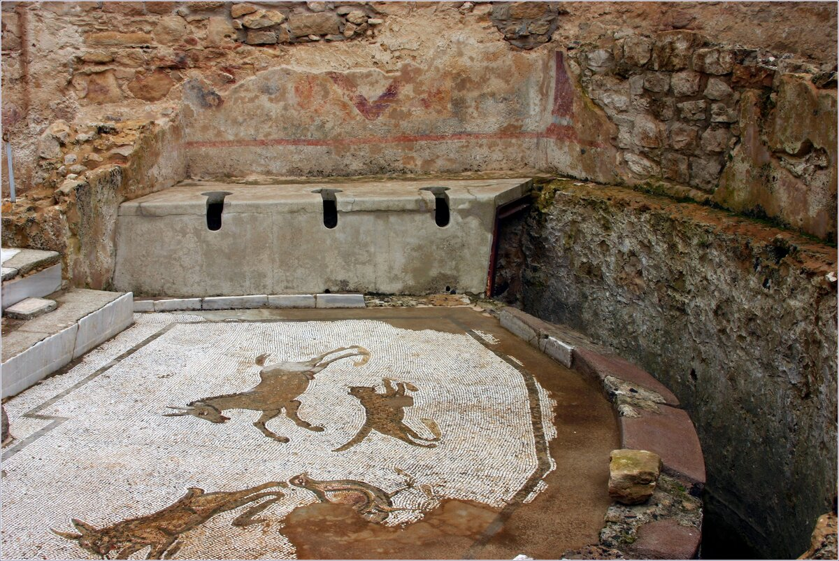 Публичный туалет в Древнем Риме