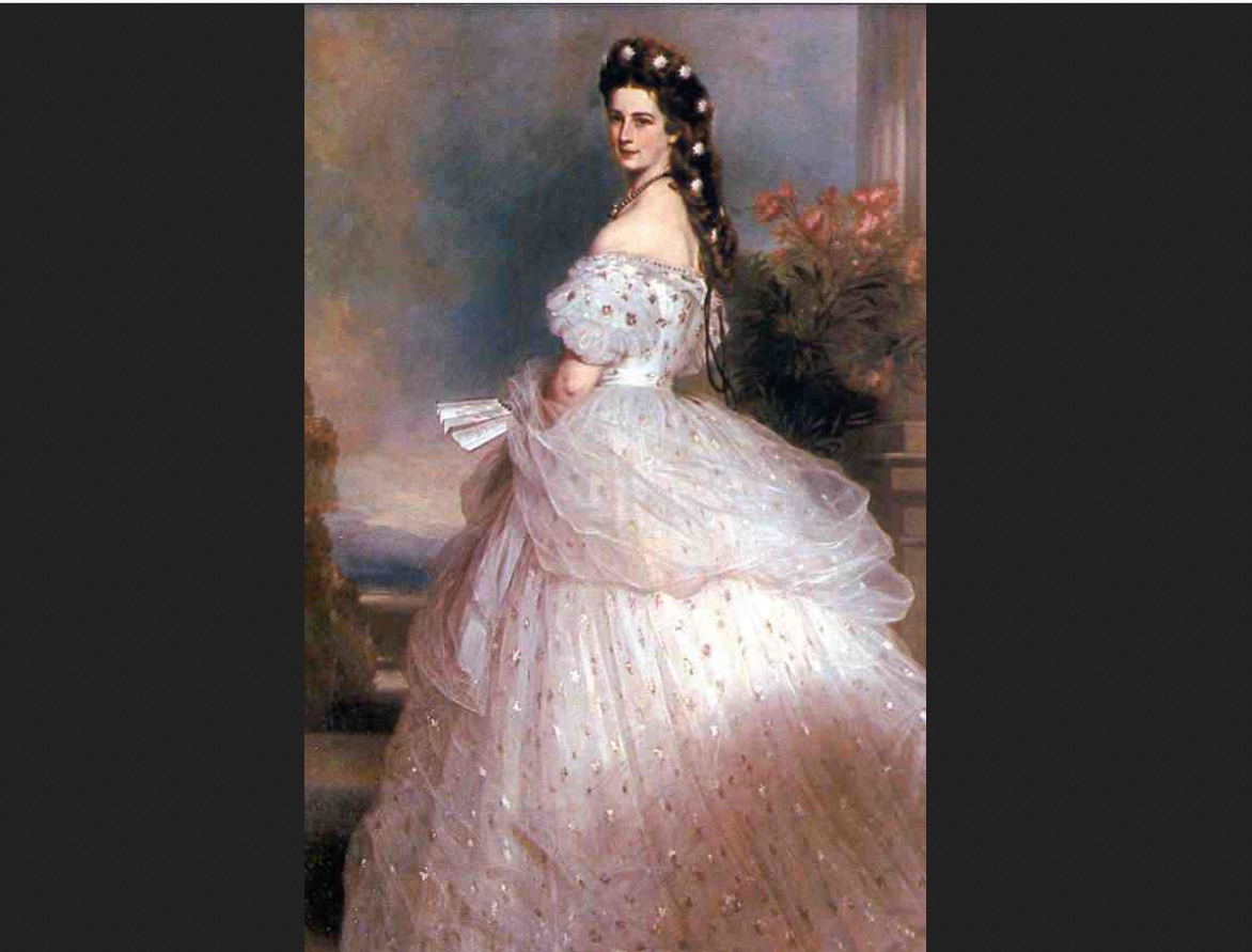Франц Ксавер Винтерхальтер. "Портрет австрийской императрицы Елизаветы Баварской"