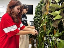    Маскировочные сети для бойцов плетет молодежь Нижневартовска