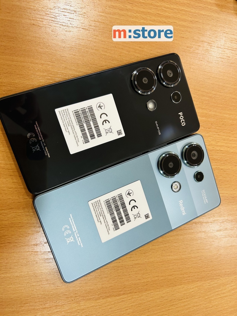 POCO M6 Pro Black и Redmi Note 13 Pro 4G Blue